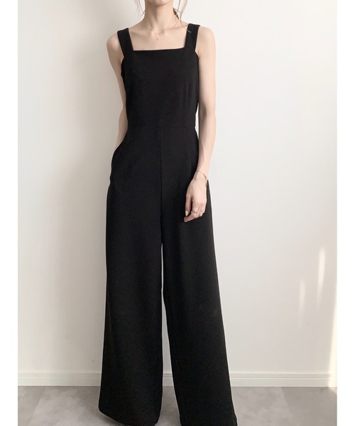 amel（エイメル）の「バックオープンジャンプスーツ（つなぎ/オールインワン・レディース・ブラック・FREE）」の12枚目の写真