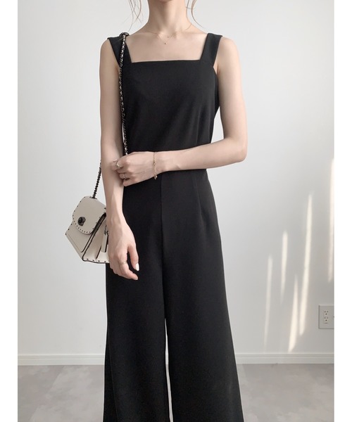 専用】leinwandeリネンジャンプスーツ バックオープン オープンバック