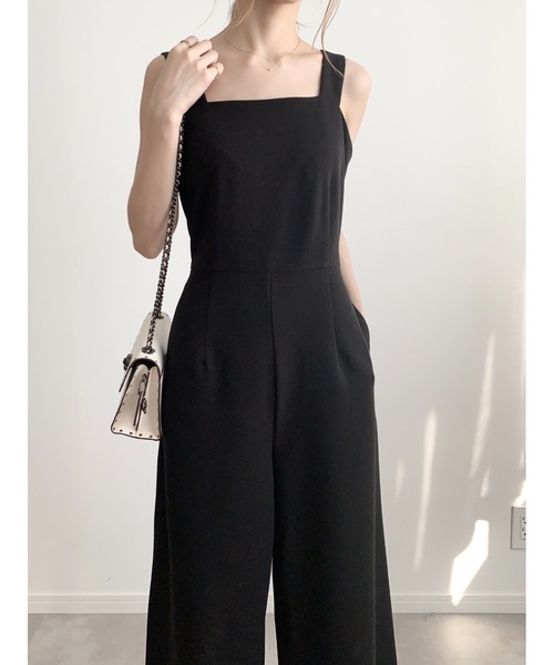 amel（エイメル）の「バックオープンジャンプスーツ（つなぎ/オールインワン・レディース・ブラック・FREE）」の15枚目の写真