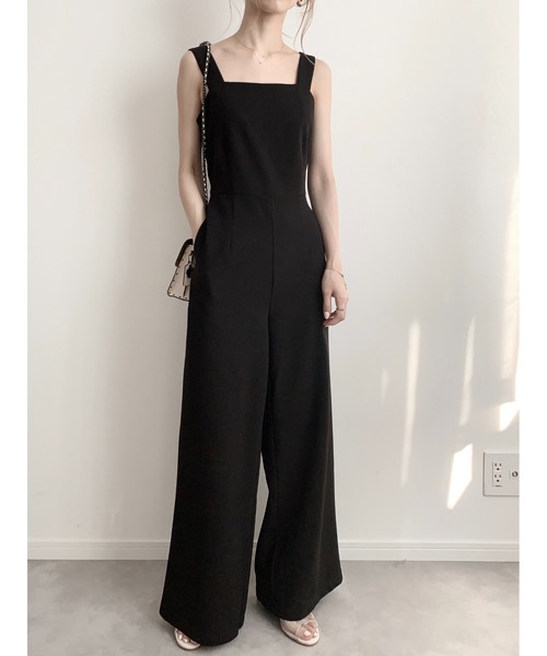 amel（エイメル）の「バックオープンジャンプスーツ（つなぎ/オールインワン・レディース・ブラック・FREE）」の8枚目の写真