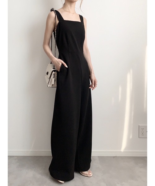 amel（エイメル）の「バックオープンジャンプスーツ（つなぎ/オールインワン・レディース・ブラック・FREE）」の9枚目の写真