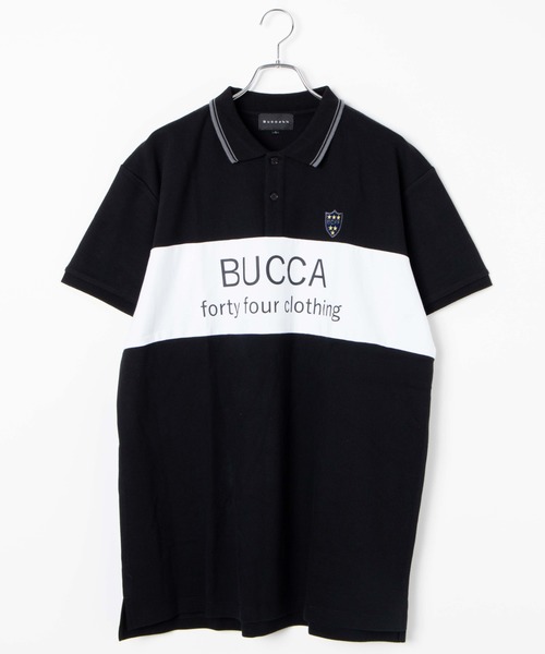 BUCCA 44(ブッカフォーティーフォー)の「【BUCCA 44】切り替えプリントポロシャツ(ポロシャツ・メンズ・ブラック/ブルー・XXX-LARGE/MEDIUM/LARGE/X-LARGE/XX-LARGE)」の8枚目の写真