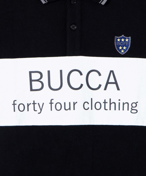BUCCA 44(ブッカフォーティーフォー)の「【BUCCA 44】切り替えプリントポロシャツ(ポロシャツ・メンズ・ブラック/ブルー・XXX-LARGE/MEDIUM/LARGE/X-LARGE/XX-LARGE)」の9枚目の写真