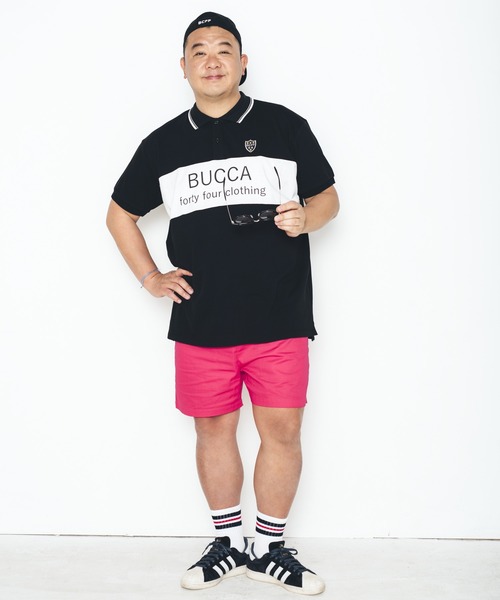 BUCCA 44(ブッカフォーティーフォー)の「【BUCCA 44】切り替えプリントポロシャツ(ポロシャツ・メンズ・ブラック/ブルー・XXX-LARGE/MEDIUM/LARGE/X-LARGE/XX-LARGE)」の12枚目の写真