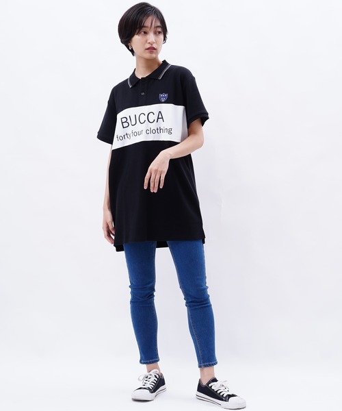BUCCA 44(ブッカフォーティーフォー)の「【BUCCA 44】切り替えプリントポロシャツ(ポロシャツ・メンズ・ブラック/ブルー・XXX-LARGE/MEDIUM/LARGE/X-LARGE/XX-LARGE)」の16枚目の写真
