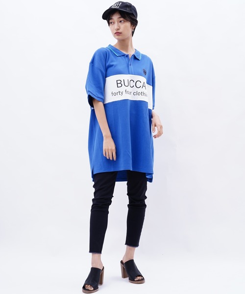 BUCCA 44(ブッカフォーティーフォー)の「【BUCCA 44】切り替えプリントポロシャツ(ポロシャツ・メンズ・ブラック/ブルー・XXX-LARGE/MEDIUM/LARGE/X-LARGE/XX-LARGE)」の14枚目の写真