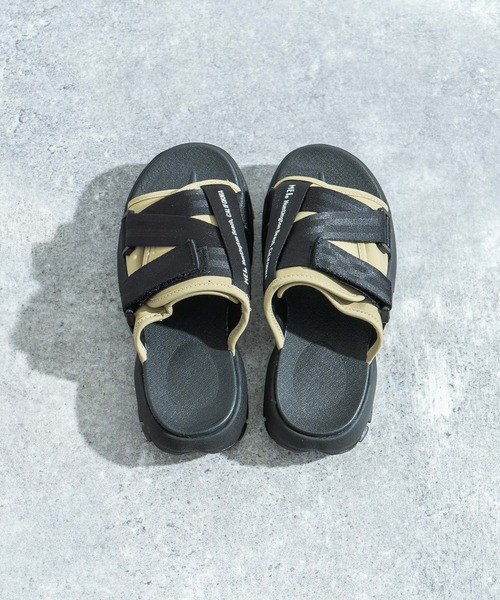 MEI（メイ）の「MEI/メイ RECYCLE NYLON SANDAL / ベルクロスポーツサンダル ロゴスポサン（サンダル・メンズ・ブラック/ベージュ・S/M/L）」の7枚目の写真