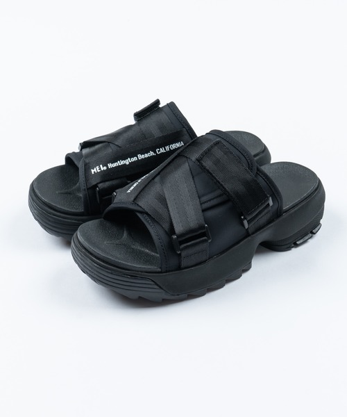 MEI（メイ）の「MEI/メイ RECYCLE NYLON SANDAL / ベルクロスポーツサンダル ロゴスポサン（サンダル・メンズ・ブラック/ベージュ・S/M/L）」の8枚目の写真