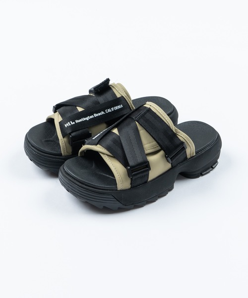 MEI（メイ）の「MEI/メイ RECYCLE NYLON SANDAL / ベルクロスポーツサンダル ロゴスポサン（サンダル・メンズ・ブラック/ベージュ・S/M/L）」の15枚目の写真
