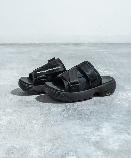 MEI（メイ）の「MEI/メイ RECYCLE NYLON SANDAL / ベルクロスポーツサンダル ロゴスポサン（サンダル・メンズ・ブラック/ベージュ・S/M/L）」の5枚目の写真