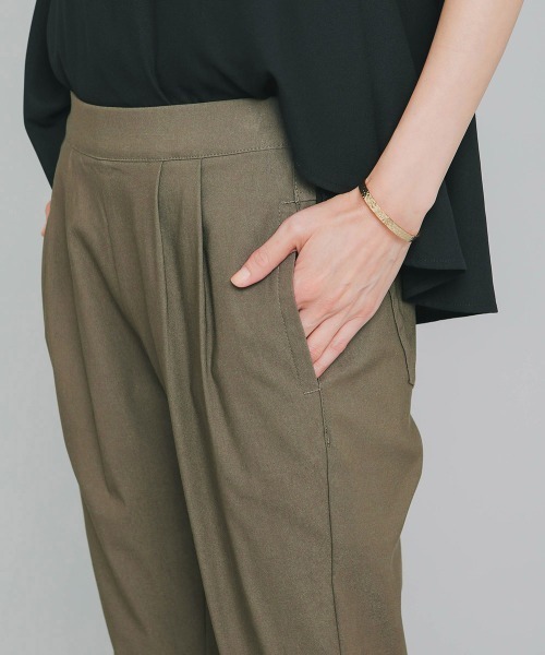 Bou Jeloud(ブージュルード)の「抗菌HAKIYASEストレッチパンツ(その他パンツ・レディース・ブラック/ベージュ/ネイビー/カーキ/キャメル/サンドベージュ/ダークネイビー・40/38/36)」の22枚目の写真