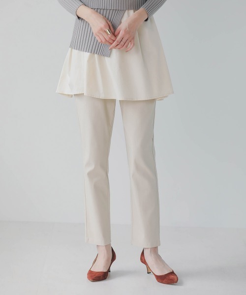 Bou Jeloud(ブージュルード)の「抗菌HAKIYASEストレッチパンツ(その他パンツ・レディース・ブラック/ベージュ/ネイビー/カーキ/キャメル/サンドベージュ/ダークネイビー・40/38/36)」の17枚目の写真