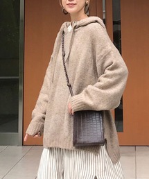 CORNERS | 【インフルエンサーKRさん×CORNERSコラボ】もちもちオーバーサイズニットフーディプルオーバー(ニット/セーター)