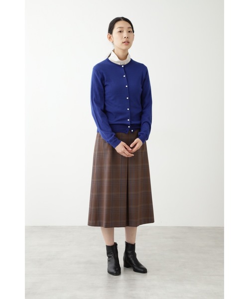 human woman(ヒューマンウーマン)の「Wクラシックチェック(スカート・レディース・クリアブラウン/イエロー系その他4・SMALL/MEDIUM)」の4枚目の写真