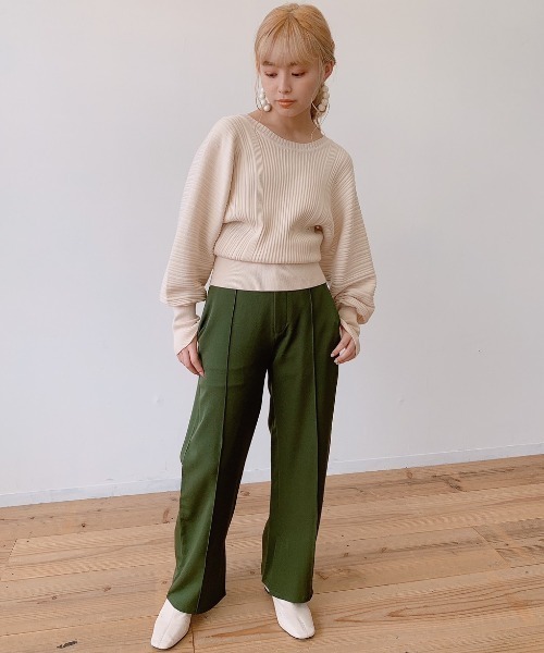 VANNIE U（ヴァニーユー）の「バックオープンニット（ニット/セーター・レディース・ベージュ/ブラウン/ナチュラル・FREE）」の10枚目の写真