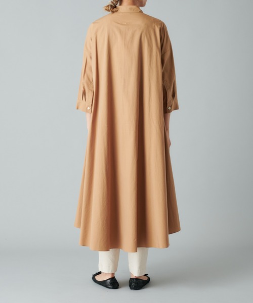 PUAL CE CIN（ピュアルセシン）の「【Du Noir】コットンリヨセルタイプライターワンピース（ワンピース・レディース・ブラック/ベージュ/カーキ・FREE）」の14枚目の写真