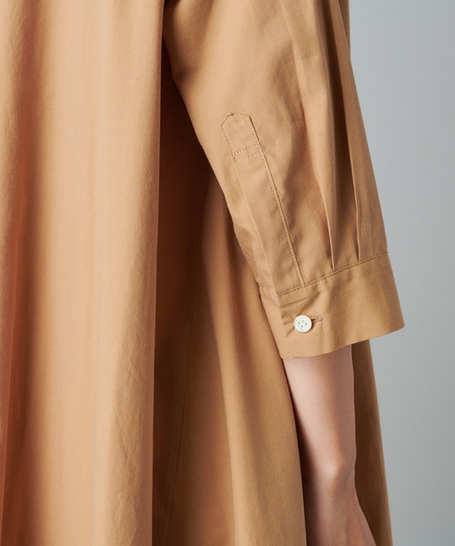 PUAL CE CIN（ピュアルセシン）の「【Du Noir】コットンリヨセルタイプライターワンピース（ワンピース・レディース・ブラック/ベージュ/カーキ・FREE）」の17枚目の写真