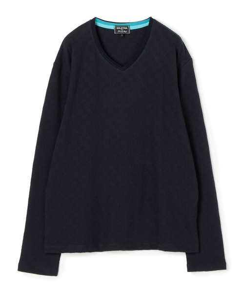 MEN'S BIGI(メンズビギ)の「【SOLATINA(ソラチナ)】マルチジャガード カットソー(Tシャツ/カットソー・メンズ・ネイビー/ホワイト/ブラック/ボルドー・02/03/01)」の1枚目の写真