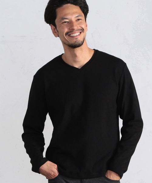 MEN'S BIGI(メンズビギ)の「【SOLATINA(ソラチナ)】マルチジャガード カットソー(Tシャツ/カットソー・メンズ・ネイビー/ホワイト/ブラック/ボルドー・02/03/01)」の3枚目の写真