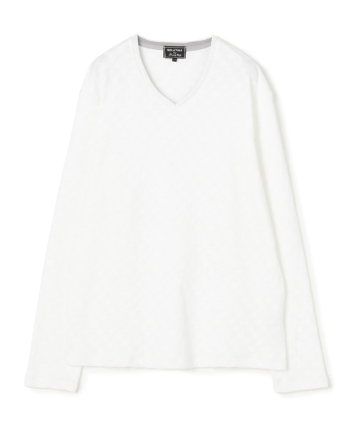MEN'S BIGI(メンズビギ)の「【SOLATINA(ソラチナ)】マルチジャガード カットソー(Tシャツ/カットソー・メンズ・ネイビー/ホワイト/ブラック/ボルドー・02/03/01)」の12枚目の写真