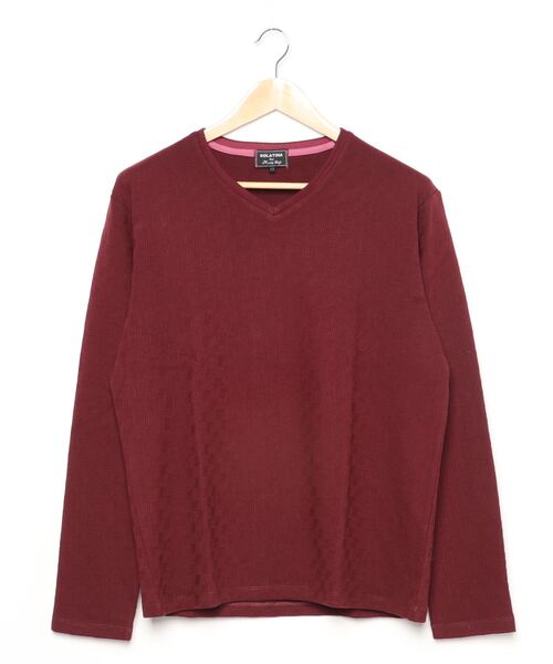 MEN'S BIGI(メンズビギ)の「【SOLATINA(ソラチナ)】マルチジャガード カットソー(Tシャツ/カットソー・メンズ・ネイビー/ホワイト/ブラック/ボルドー・02/03/01)」の14枚目の写真