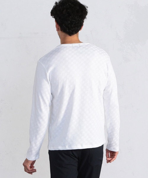 MEN'S BIGI(メンズビギ)の「【SOLATINA(ソラチナ)】マルチジャガード カットソー(Tシャツ/カットソー・メンズ・ネイビー/ホワイト/ブラック/ボルドー・02/03/01)」の16枚目の写真