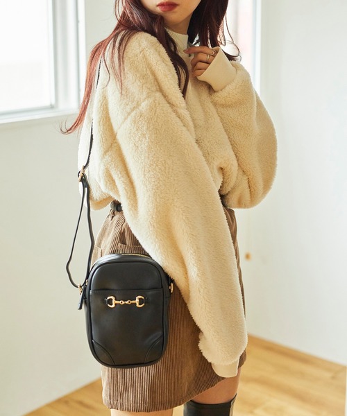 WEGO（ウィゴー）の「WEGO/シャギーボアプルオーバー（スウェット・メンズ・ブラック/ブラウン系その他/ライトベージュ/ベージュ/サックスブルー・SMALL/LARGE/MEDIUM）」の22枚目の写真