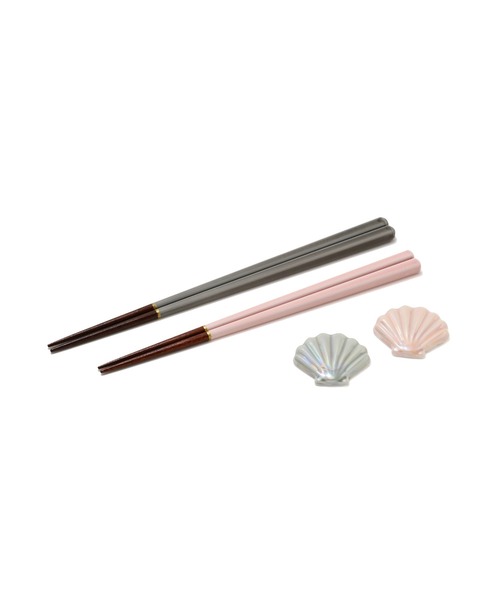 Francfranc（フランフラン）の「ペアギフト 箸＆箸置き NATURAL（カトラリー・レディース・マルチ・FREE）」の3枚目の写真