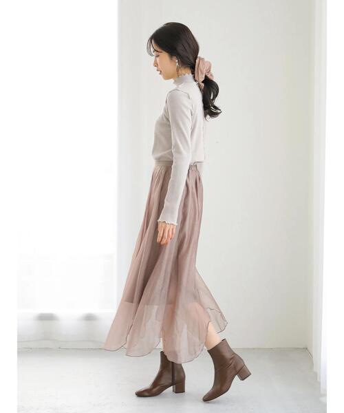 earth music&ecology（アースミュージックアンドエコロジー）の「フェイクレザービッグシュシュ　＊（その他ヘアアクセサリー・レディース・ブラック/アイボリー/モカ/ピンクベージュ・FREE）」の17枚目の写真