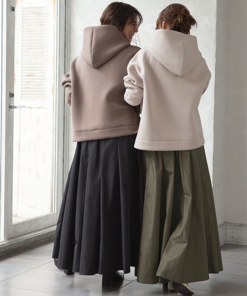 rectangle（レクタングル）の「タフタロングスカート（スカート・レディース・ブラック/ブラウン/ベージュ・FREE）」の9枚目の写真