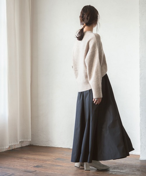 rectangle（レクタングル）の「タフタロングスカート（スカート・レディース・ブラック/ブラウン/ベージュ・FREE）」の11枚目の写真