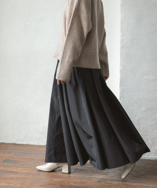 rectangle（レクタングル）の「タフタロングスカート（スカート・レディース・ブラック/ブラウン/ベージュ・FREE）」の12枚目の写真
