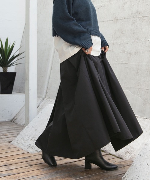 rectangle（レクタングル）の「タフタロングスカート（スカート・レディース・ブラック/ブラウン/ベージュ・FREE）」の15枚目の写真