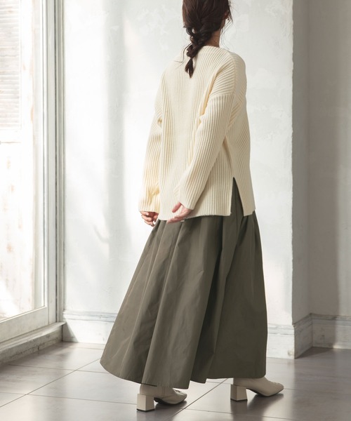 rectangle（レクタングル）の「タフタロングスカート（スカート・レディース・ブラック/ブラウン/ベージュ・FREE）」の18枚目の写真