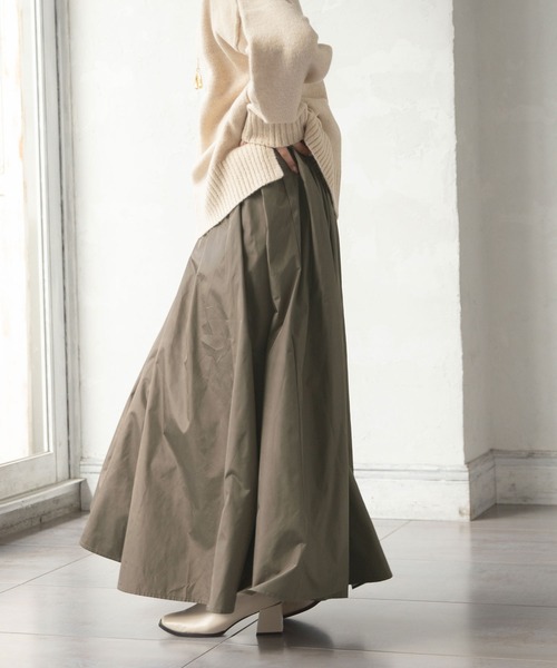 rectangle（レクタングル）の「タフタロングスカート（スカート・レディース・ブラック/ブラウン/ベージュ・FREE）」の19枚目の写真