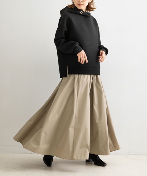 rectangle（レクタングル）の「タフタロングスカート（スカート・レディース・ブラック/ブラウン/ベージュ・FREE）」の4枚目の写真