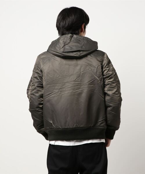 ALPHA INDUSTRIES アルファ　ミリタリージャケット　フーデット　L Alpha Industries メンズ ジャケット ミリタリージャケット