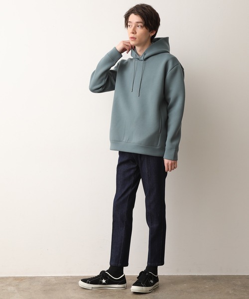 JUNRED(ジュンレッド)の「ダンボールニットプルパーカー(パーカー・メンズ・ライトグレー/グリーン系その他/ライトベージュ・LL/M/L)」の11枚目の写真