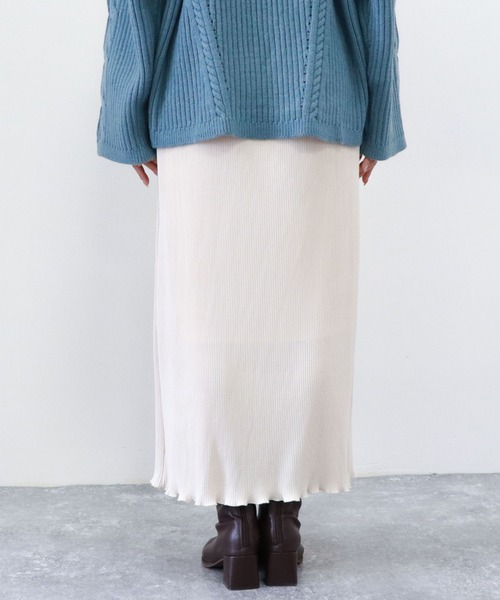 archives（アルシーヴ）の「プリーツクロススカート（スカート・レディース・アイボリー/ブラック/グリーン系その他・MEDIUM）」の17枚目の写真