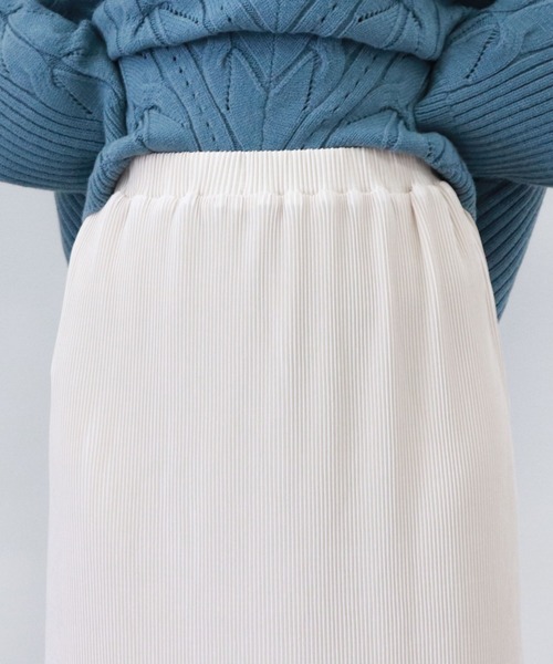 archives（アルシーヴ）の「プリーツクロススカート（スカート・レディース・アイボリー/ブラック/グリーン系その他・MEDIUM）」の18枚目の写真