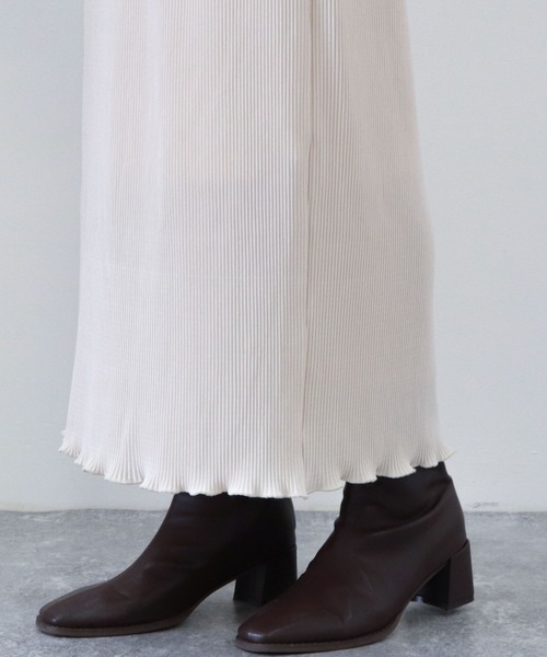 archives（アルシーヴ）の「プリーツクロススカート（スカート・レディース・アイボリー/ブラック/グリーン系その他・MEDIUM）」の19枚目の写真