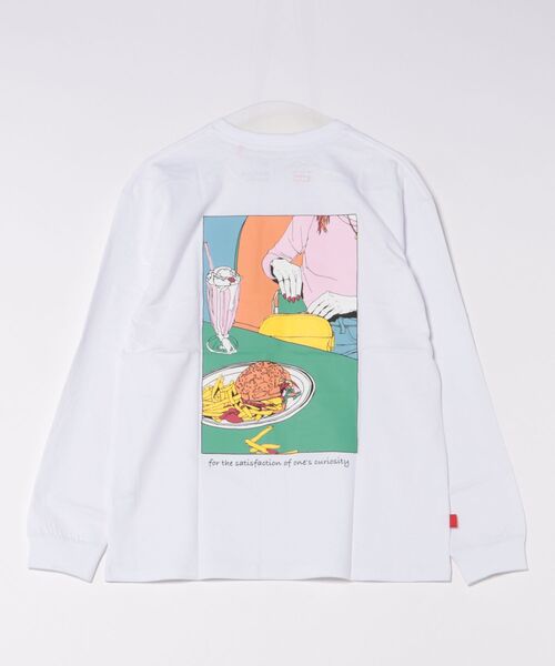 Naked Rust and other POEMS（ネイキッドラストアンドアザーポエムス）の「【69】【it】【POEMS】手書き風バックプリントロングスリーブ（Tシャツ/カットソー・メンズ・ホワイト/ブラック/ベージュ・MEDIUM/LARGE）」の5枚目の写真