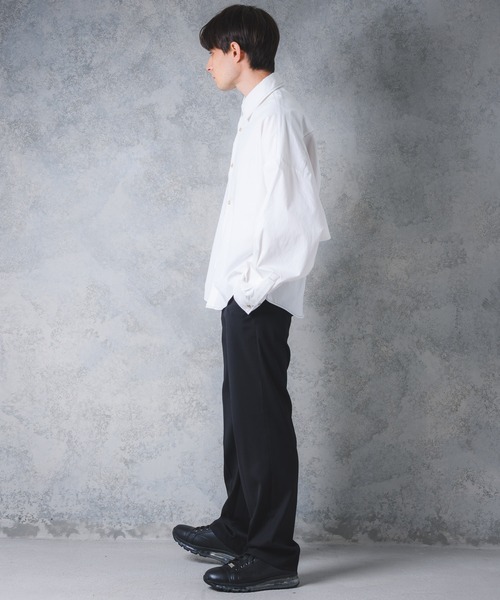 YUEATE（ユエイト）の「"stitch balloon shirt"ステッチバルーンシャツ（シャツ/ブラウス・メンズ・ホワイト/ブルー・MEDIUM/LARGE）」の11枚目の写真