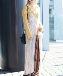 Ray BEAMS | Ray BEAMS / クリンクル シアー キャミ ワンピース(ワンピース)