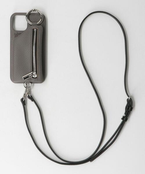 ajew（エジュー）の「＜AJEW＞CADENAS ジップ ストラップ iPhone 12/12 Proケース ∴（スマホケース/カバー・レディース・ベージュ/ライトブルー/ブラック/ライラック/ブラウン/ダークグレー/ケリー/パープル/コバルトブルー/オフホワイト・FREE）」の4枚目の写真