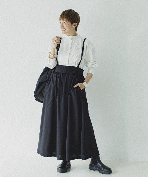 studio CLIP（スタディオクリップ）の「《高山都さんコラボ》ココロとカラダまっすぐスカート（スカート・レディース・ブラック/ブラウン/レオパード/ドット・MEDIUM/LARGE）」の2枚目の写真