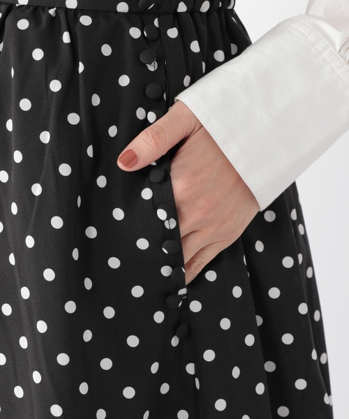 studio CLIP（スタディオクリップ）の「《高山都さんコラボ》ココロとカラダまっすぐスカート（スカート・レディース・ブラック/ブラウン/レオパード/ドット・MEDIUM/LARGE）」の15枚目の写真