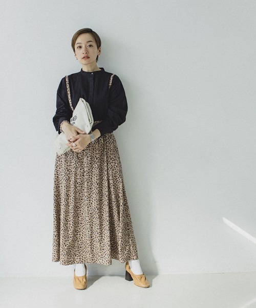 studio CLIP（スタディオクリップ）の「《高山都さんコラボ》ココロとカラダまっすぐスカート（スカート・レディース・ブラック/ブラウン/レオパード/ドット・MEDIUM/LARGE）」の21枚目の写真