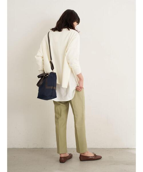 earth music&ecology（アースミュージックアンドエコロジー）の「切り替え2Wayトートバッグ　＊（トートバッグ・レディース・ネイビー/クリーム/ベージュ・FREE）」の6枚目の写真