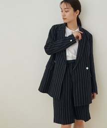 ADAM ET ROPE' | 【セットアップ対応】リネンダブルジャケット(テーラードジャケット)